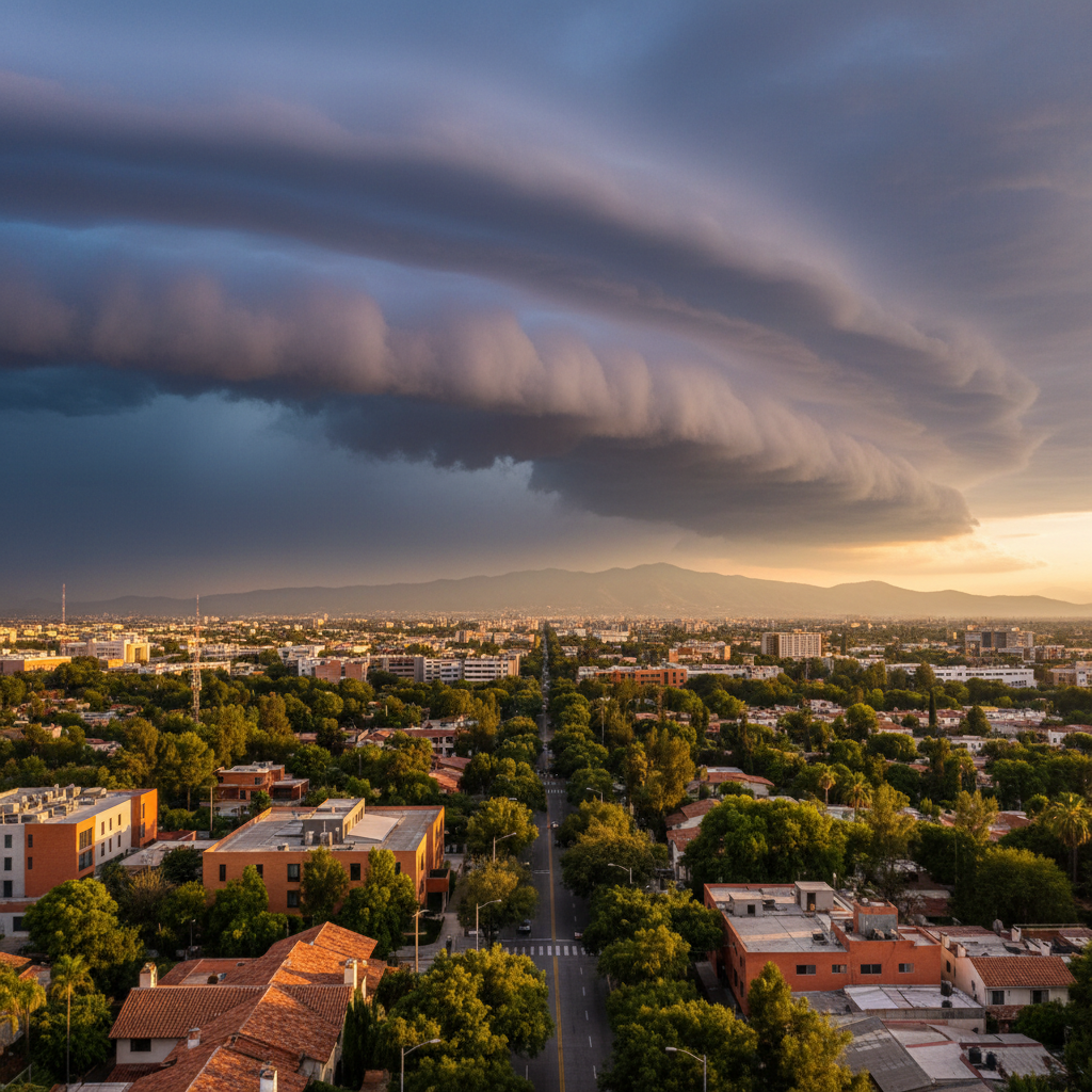 Shelf Cloud en Tlalpan: el espectáculo natural que impresionó a la CDMX