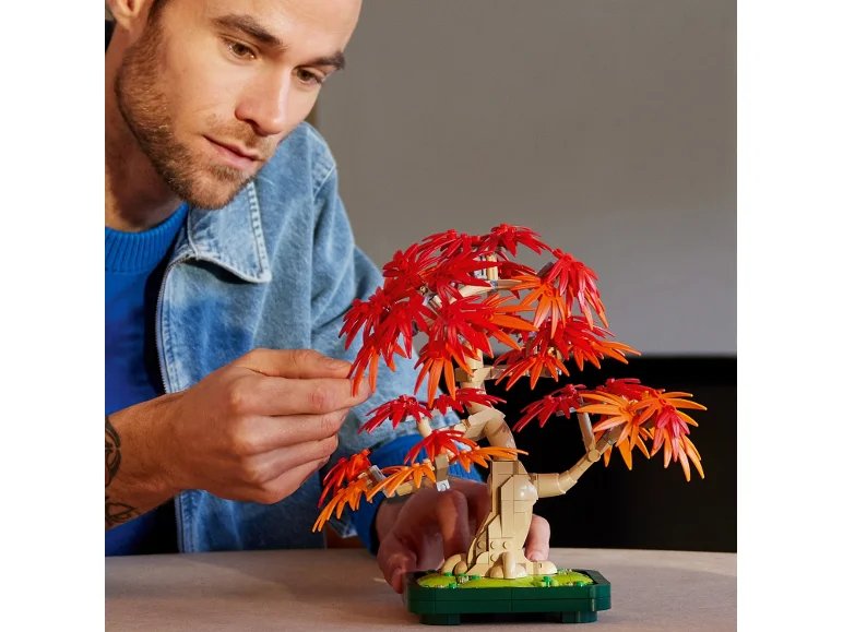 Set Lego Arce Rojo Japonés con árbol bonsái – Construye tu mini‑paisaje
