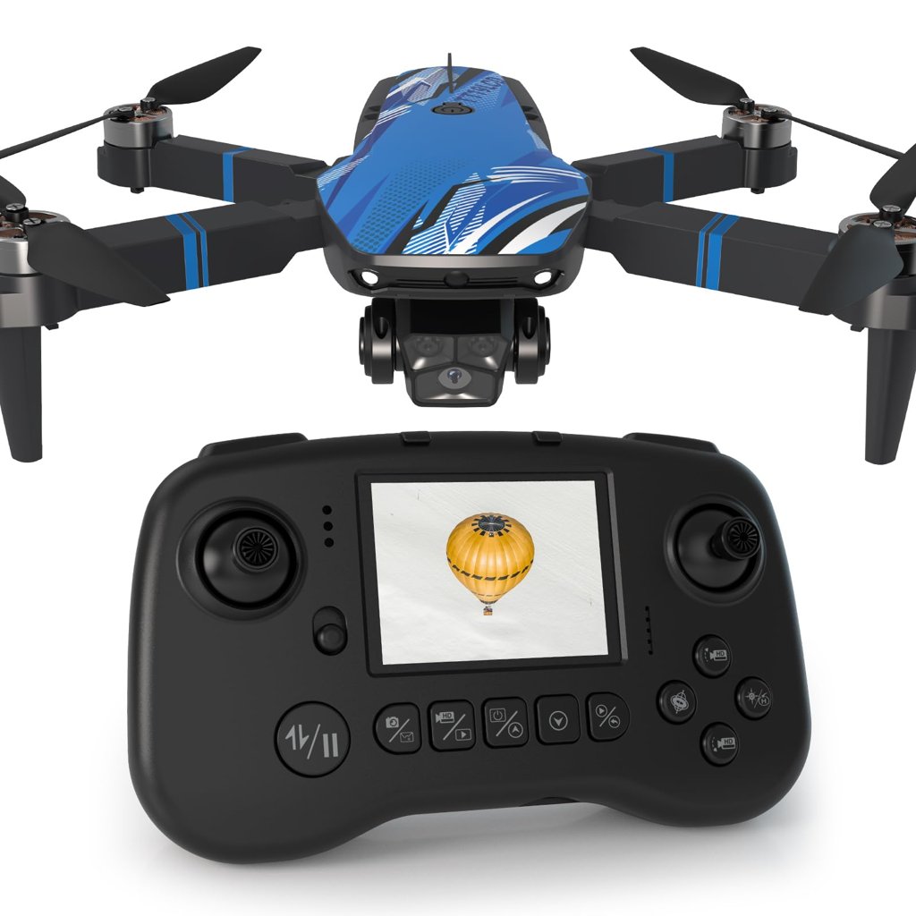 Drone plegable con cámara FPV y evasión de obstáculos - ¡Vuela y graba!