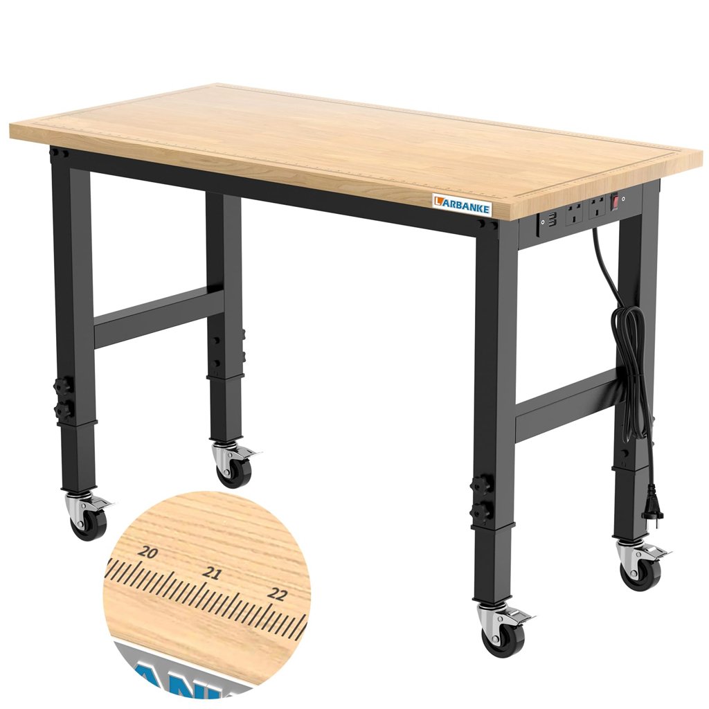 Banco de trabajo LARBANKE 120 cm, ajuste en 5 alturas