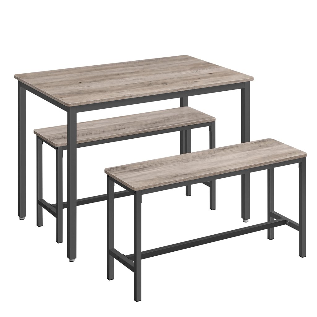 Set comedor VASAGLE: mesa de acero y dos sillas a precio irresistible