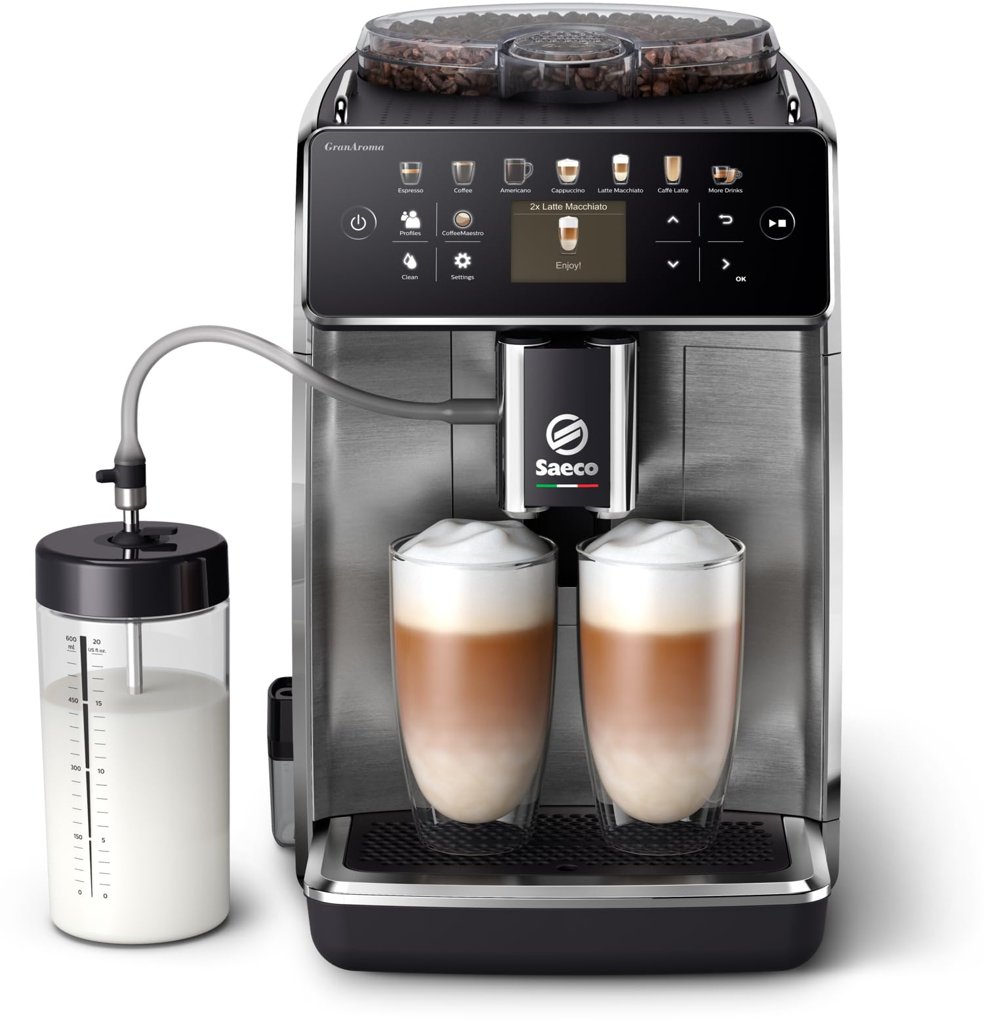 Saeco GranAroma: la superautomática que hace 16 cafés al toque