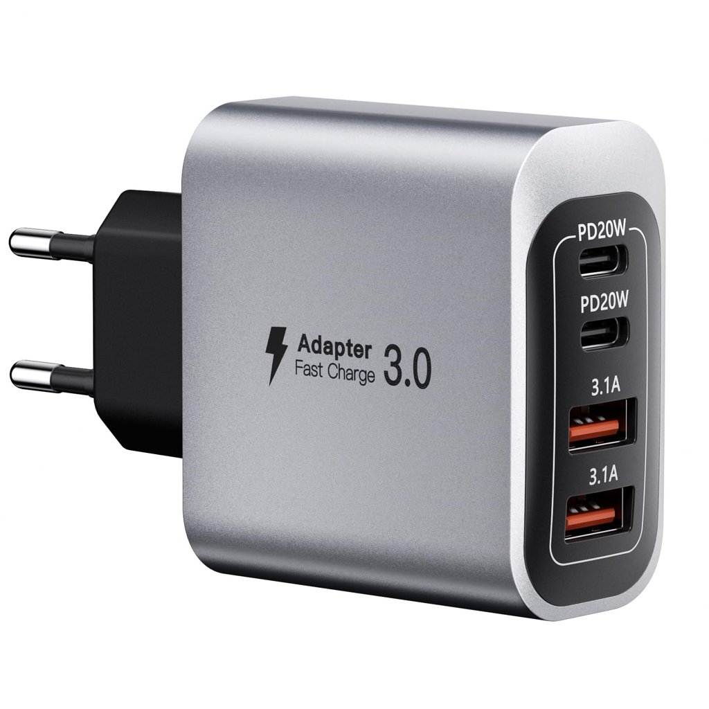 Cargador USB C 40W 4 puertos