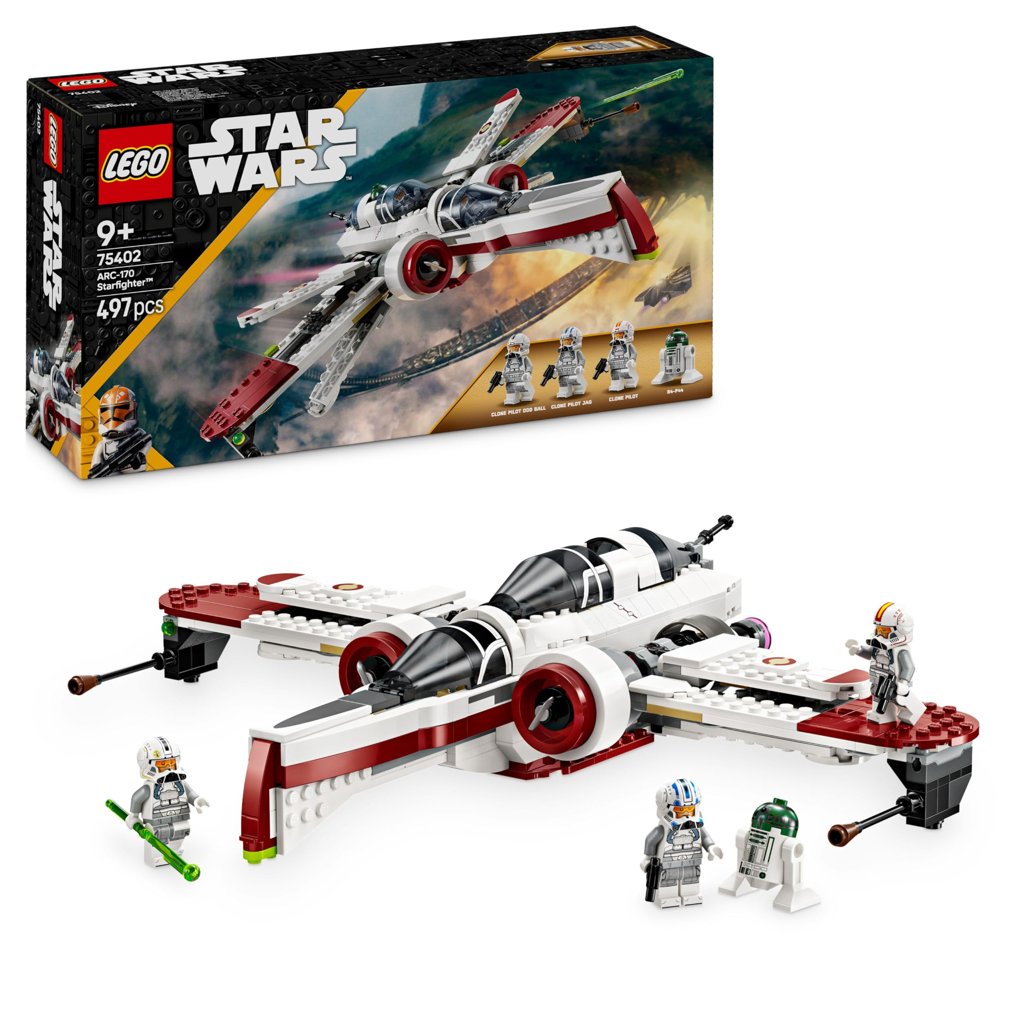 Set LEGO Star Wars ARC‑170: la nave icónica con 4 minifiguras