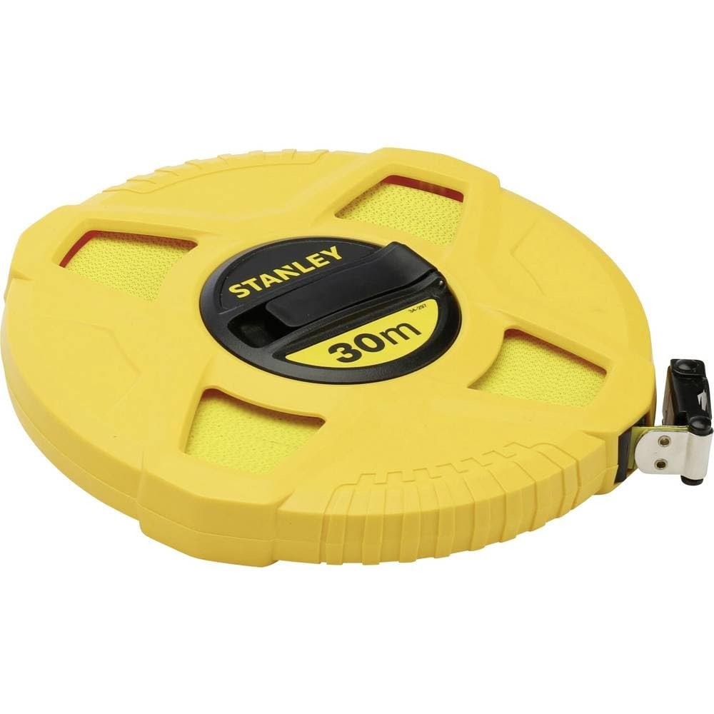 Cinta métrica de fibra de vidrio Stanley 30 m – precisión y resistencia