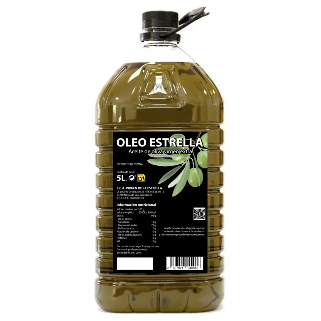Garrafa de 5L de AOVE de Jaén, calidad andaluza