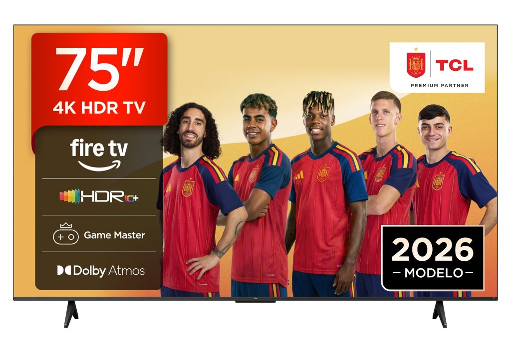 Televisor 75'' 4K con Fire TV
