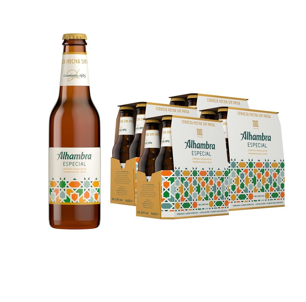 48x Alhambra Especial, Cerveza Lager, 25cl