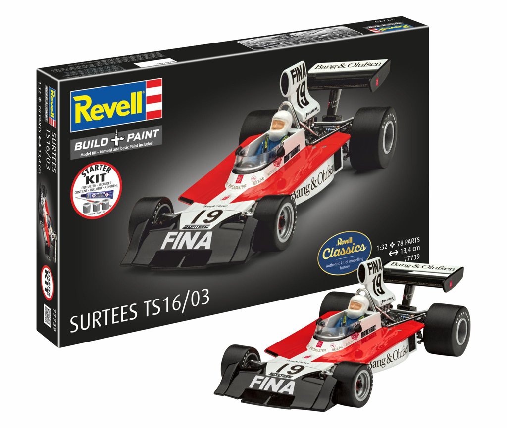 Maqueta completa Revell Surtees TS16/03: diversión y coleccionismo