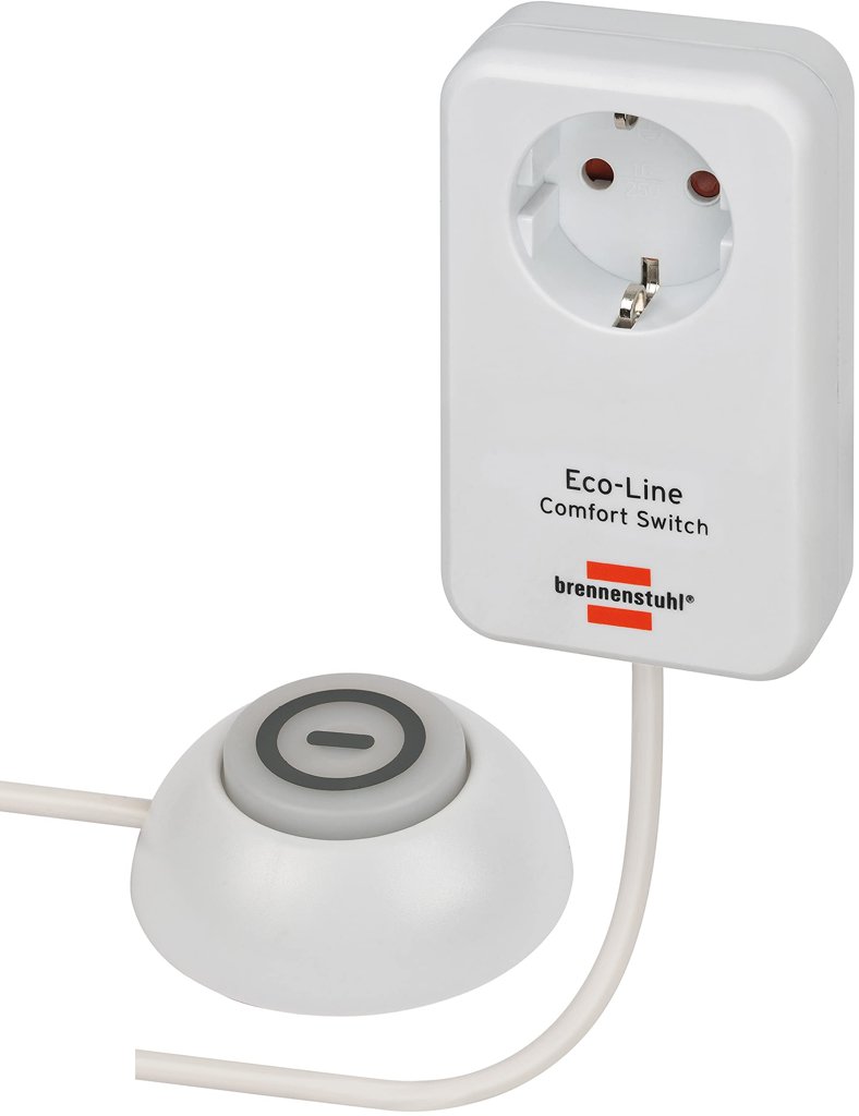 Enchufe con interruptor y luz LED, 1,5 m, 51 % de descuento