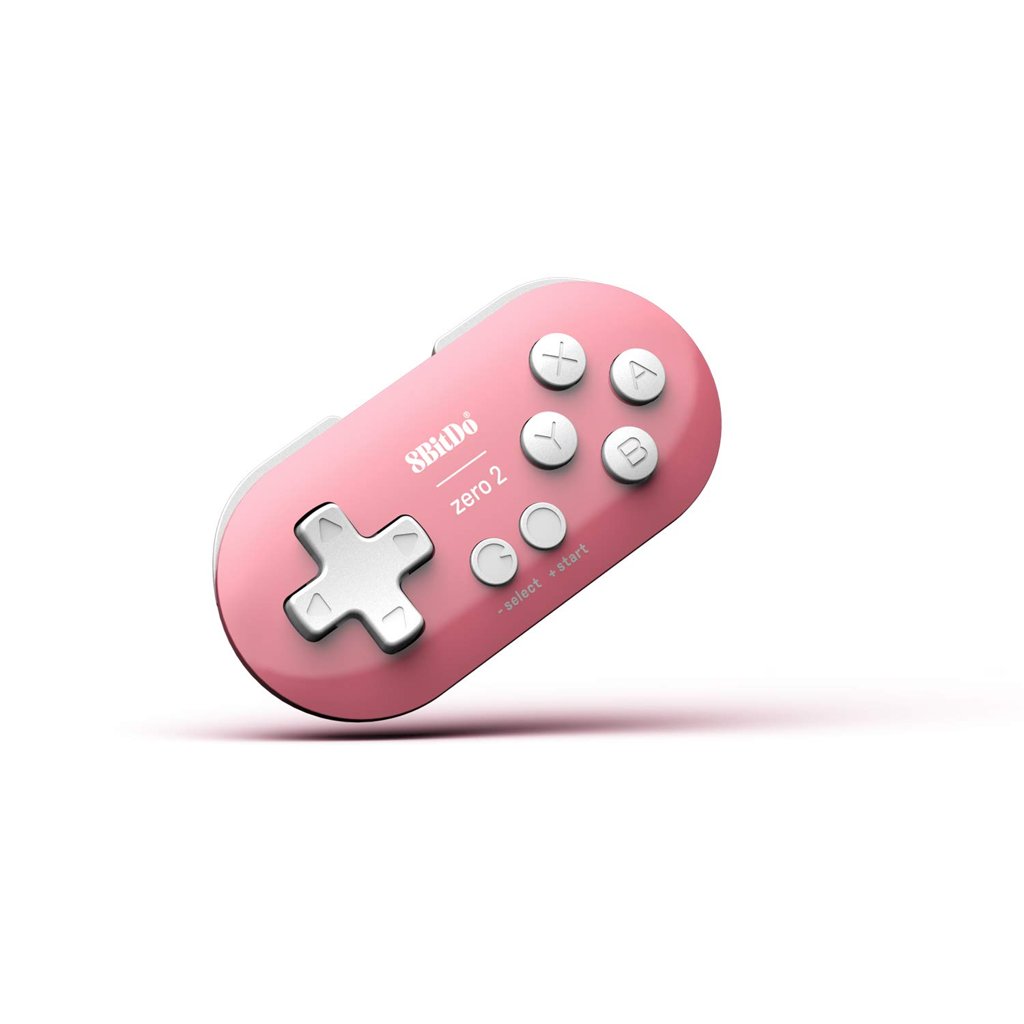 Controlador portátil 8BitDo Zero 2 rosa: juego sin cables