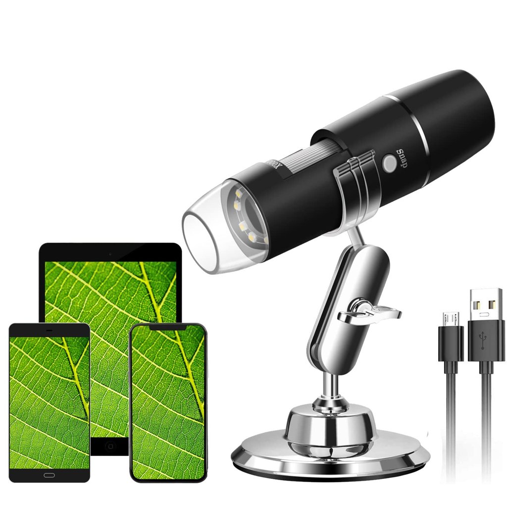Microscopio digital WiFi y USB con hasta 1000x de aumento