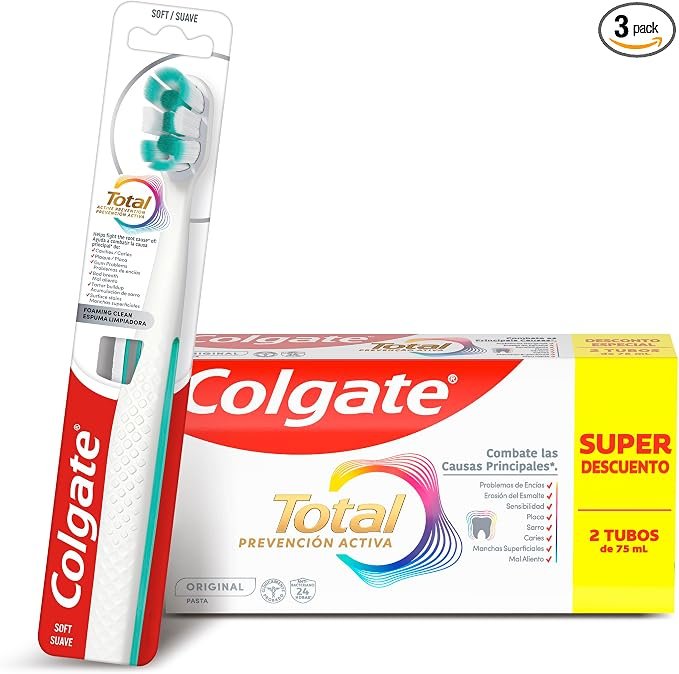 ¡Sonríe sin miedo con la Pastas y Cepillo Total Prevención Activa!