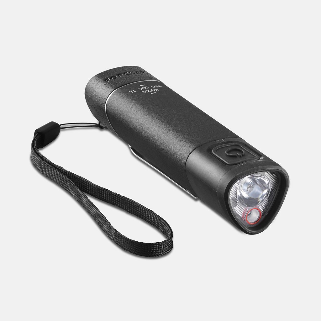 Linterna de montaña y trekking recargable 300 lúmenes Forclaz TL900