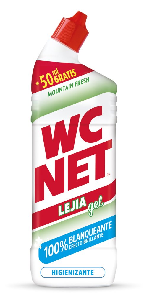 Lejía Gel Mountain Fresh: limpieza y blanqueo instantáneo para tu WC