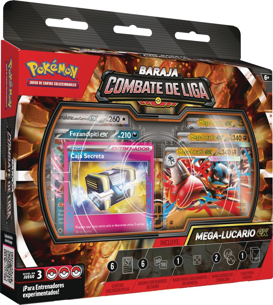 Mega‑Lucario EX: Baraja lista para jugar y coleccionar