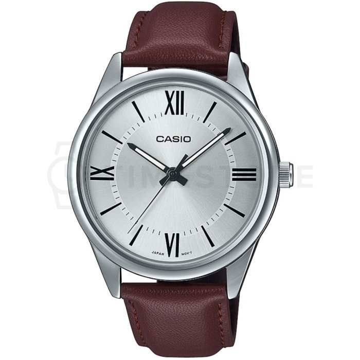Casio Timeless: elegancia clásica con esfera blanca y correa de cuero