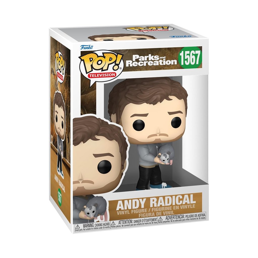 Funko Pop! Andy Radial de Parks & Rec – Edición limitada