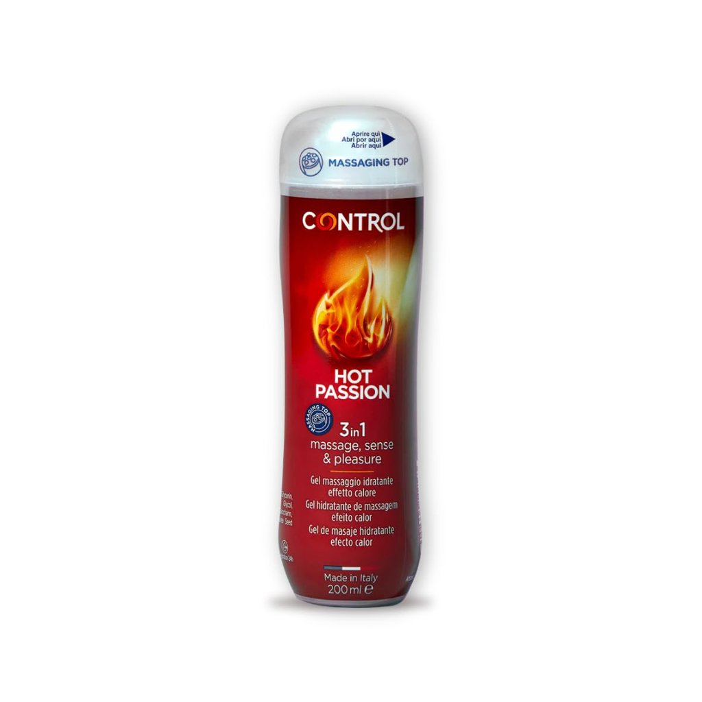Gel 3 en 1 Hot Passion: masaje, lubricante y calor a base de agua