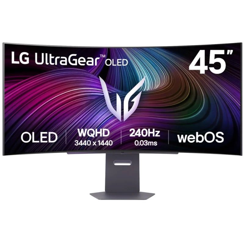 Monitor OLED curvo de 45" con 240 Hz y G‑Sync