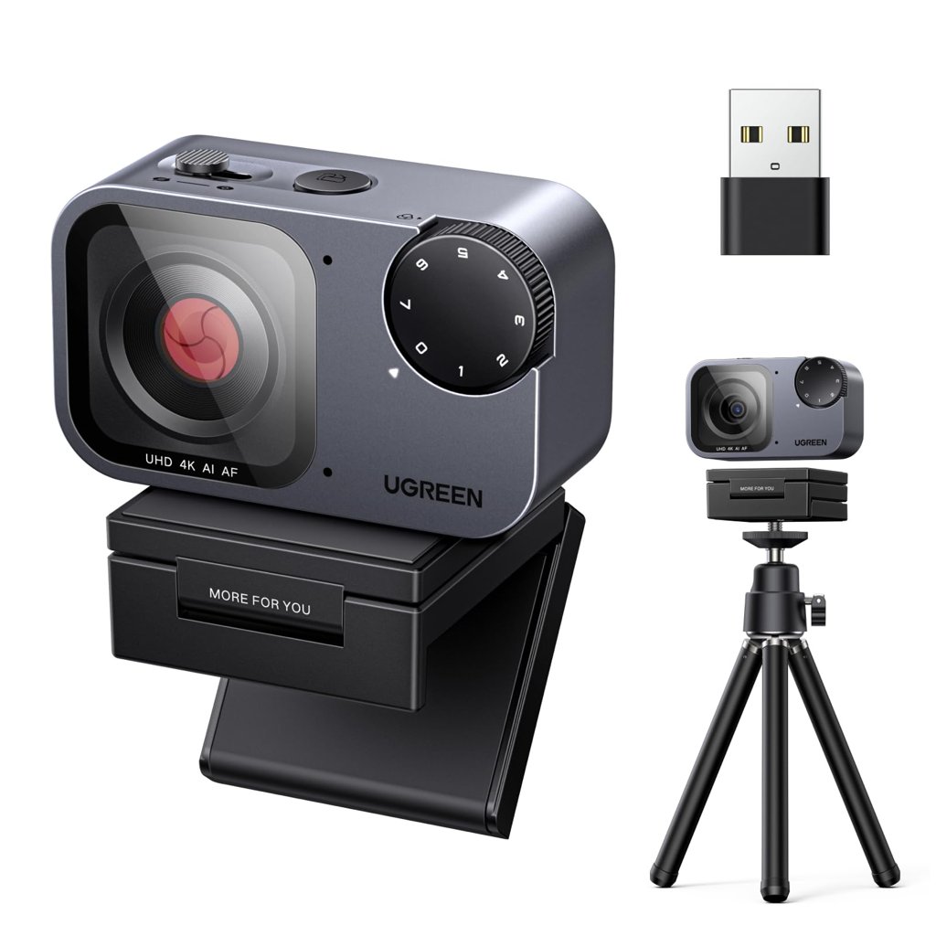 Webcam 4K con IA y control por gestos a precio mínimo