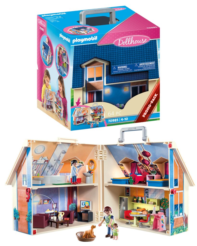 Casa de muñecas Playmobil con maletín plegable – diversión sin límites