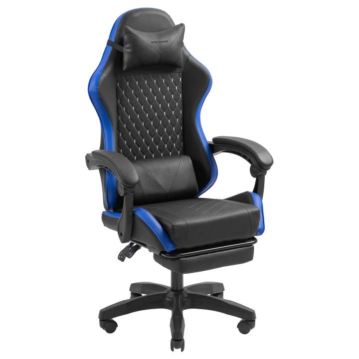 Silla gaming Mars MGC‑X con respaldo reclinable, soporte lumbar y reposapiés