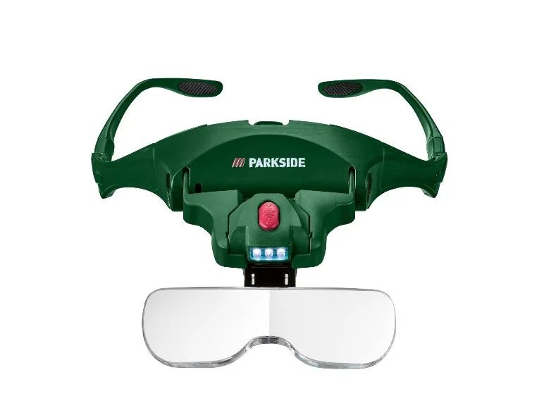 Gafas lupa LED Parkside: visión clara con luz integrada