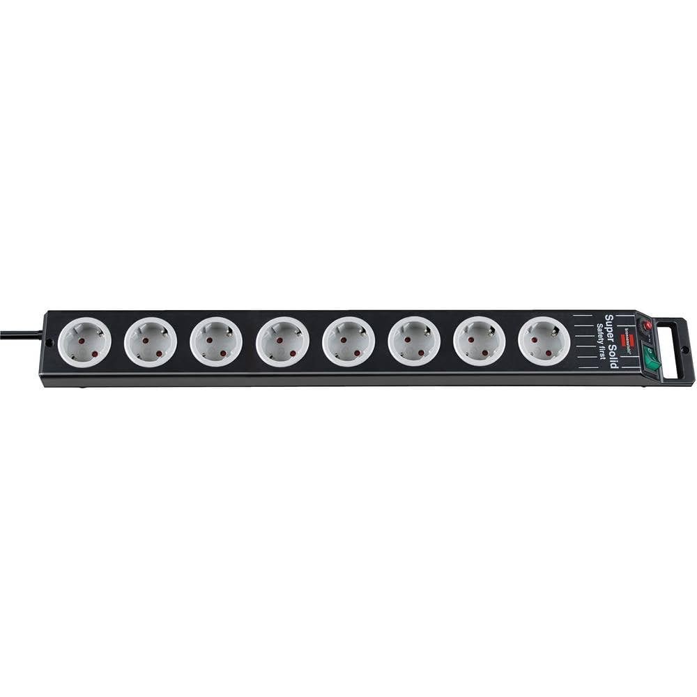 Regleta Brennenstuhl 8 tomas con cable de 2,5 m – Seguridad y estabilidad