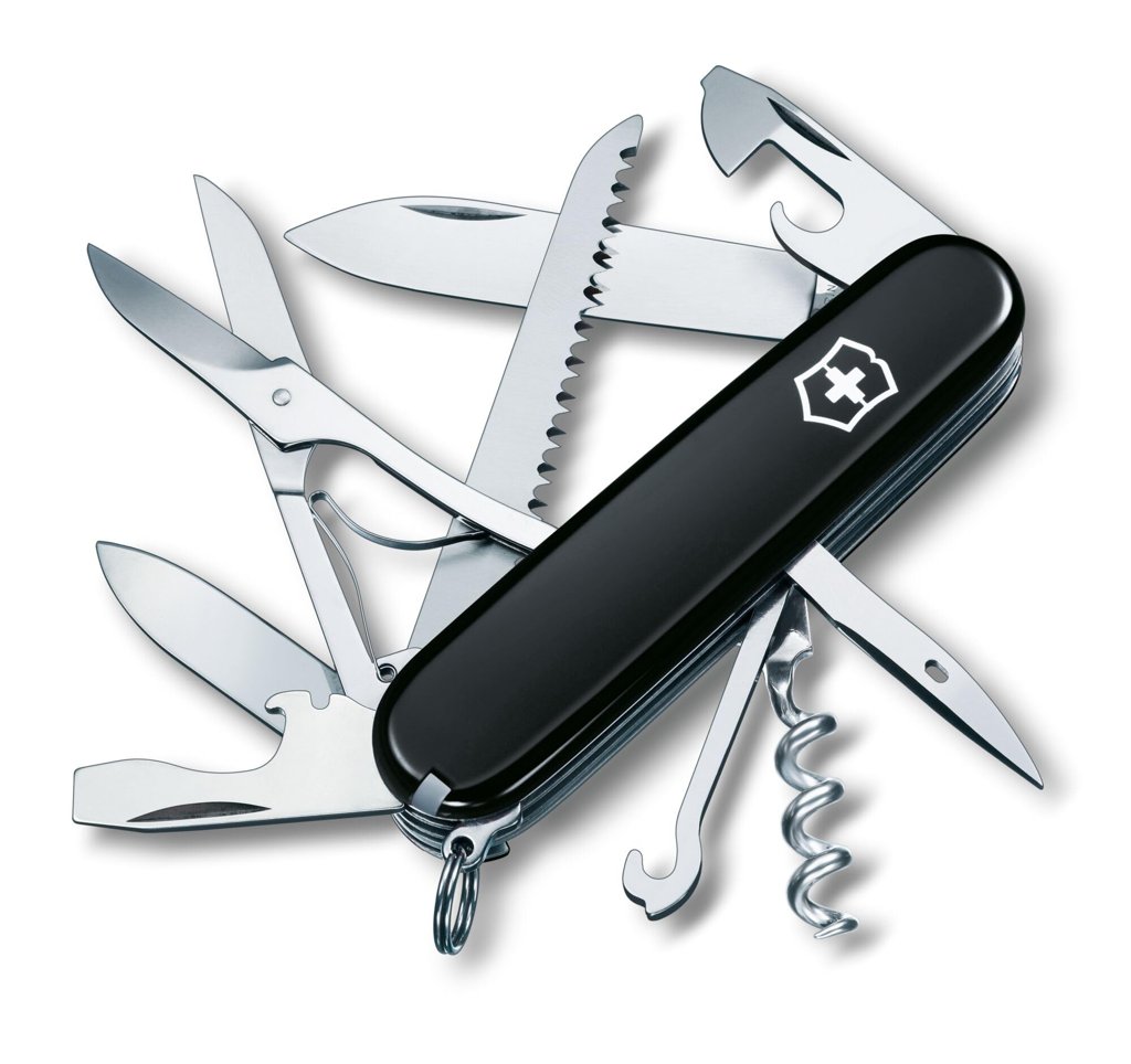 Victorinox Huntsman folding - Cuchillo plegable de acampada, color 360