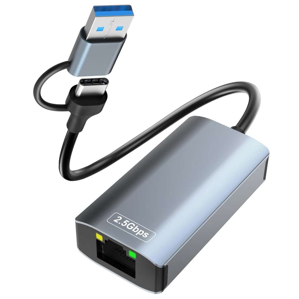Adaptador USB‑C a Ethernet 2.5 Gbps – Conexión rápida y fiable