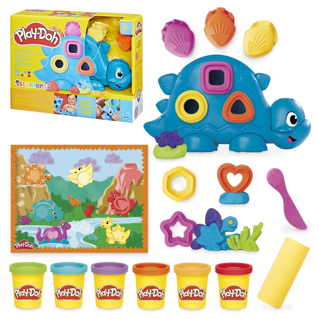 Play-Doh Hasbro, Dinosaurio, Formas y Colores,