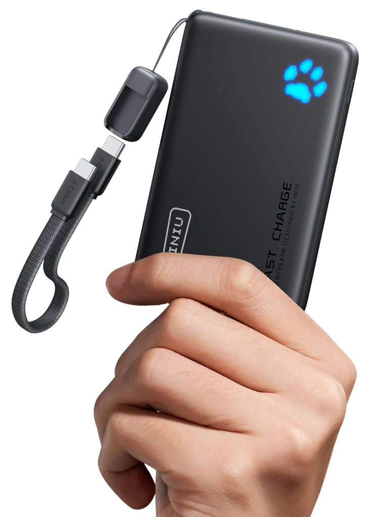 Powerbank compacto 10 000 mAh con carga rápida 45 W