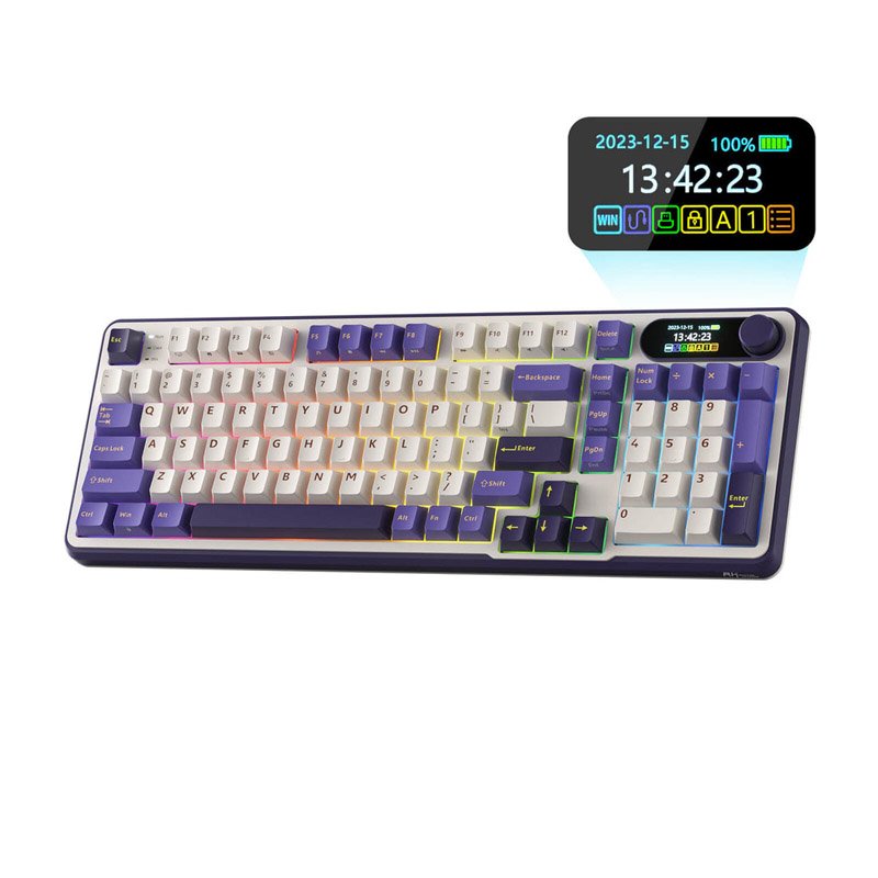 Teclado mecánico inalámbrico Royal Kludge RKS98 con switches intercambiables