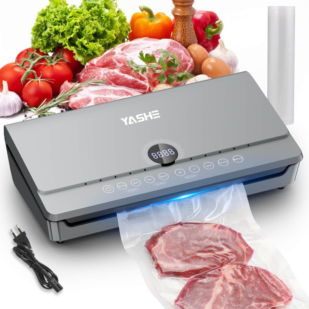 Envasadora al Vacío 10 en 1 con tapa magnética – sella y guarda alimentos