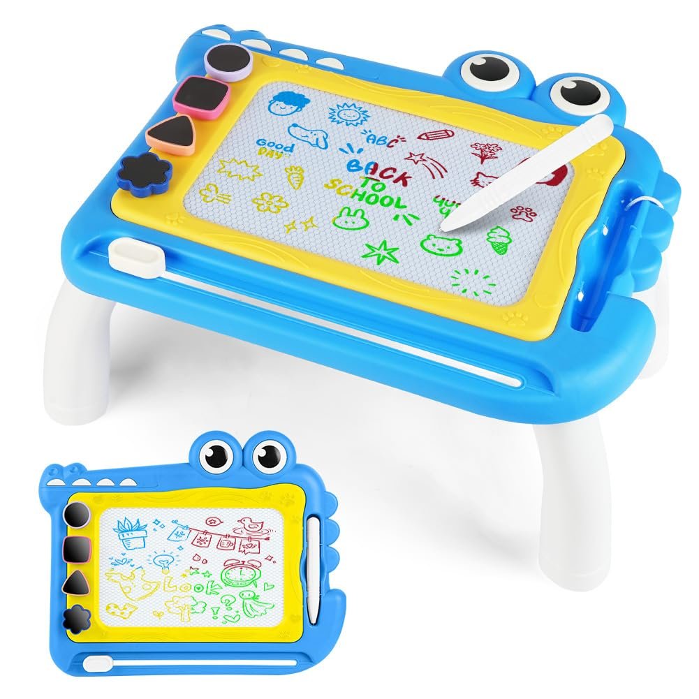 Pizarra magnética infantil con patas desmontables – ¡Creatividad sin límites!