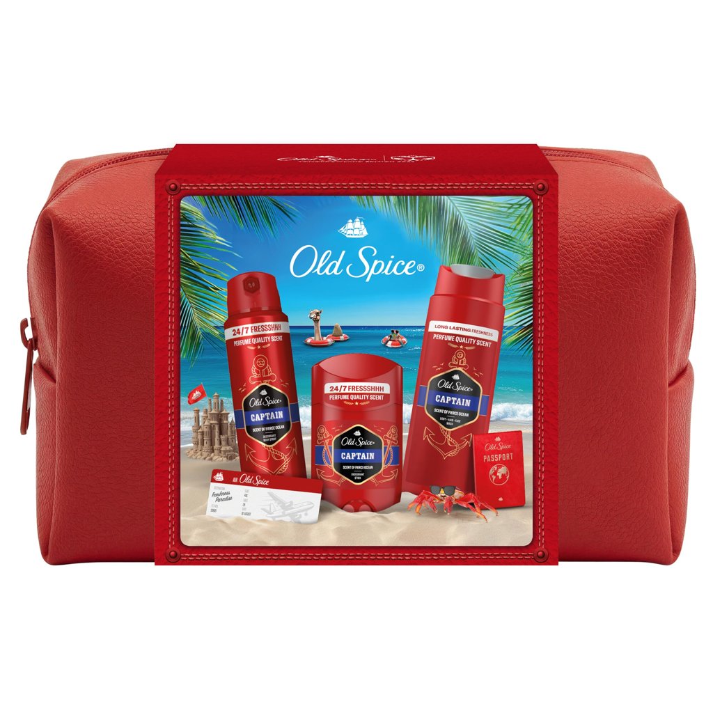 Pack Old Spice Captain: neceser + desodorante + gel de ducha