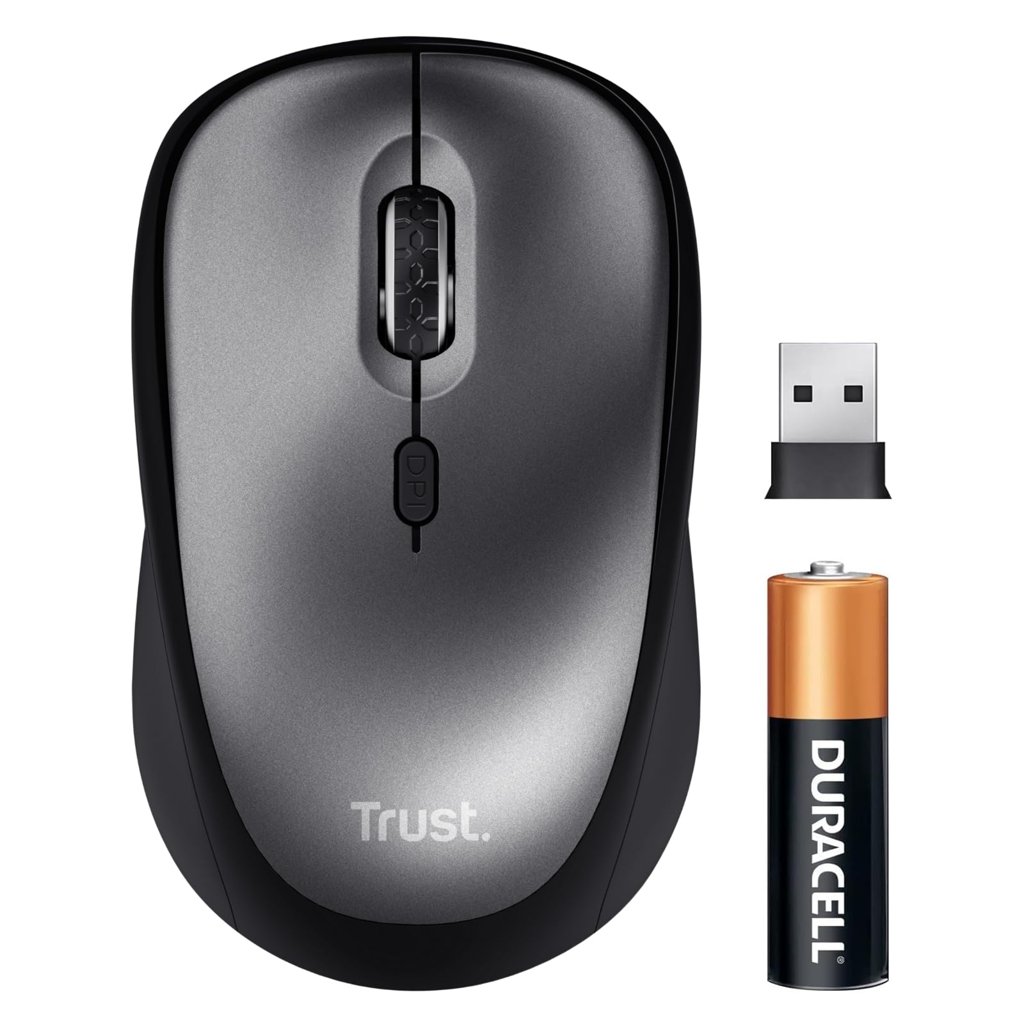 Ratón inalámbrico Trust Yuki: silencio y precisión a 800‑1600 DPI