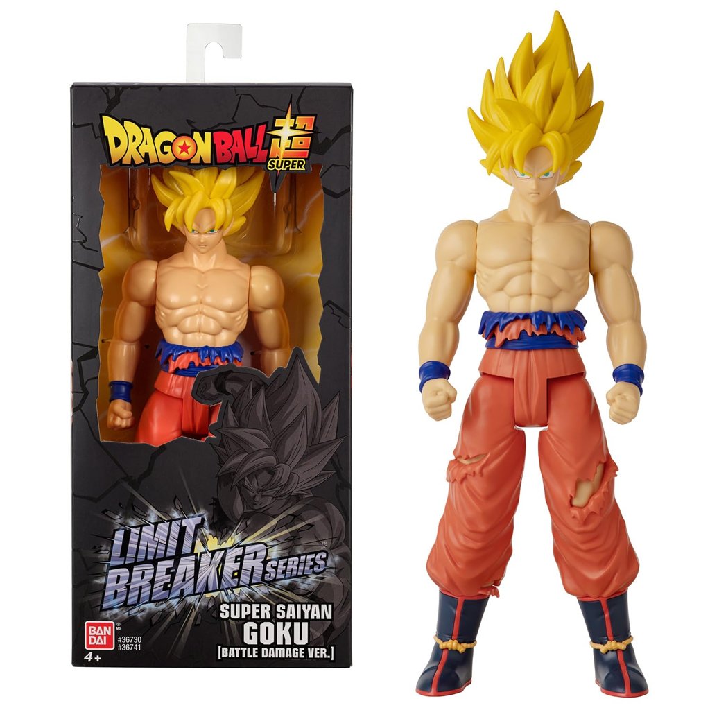 Figura de Goku 'Battle Damag' – Serie Limit Breaker de BANDAI