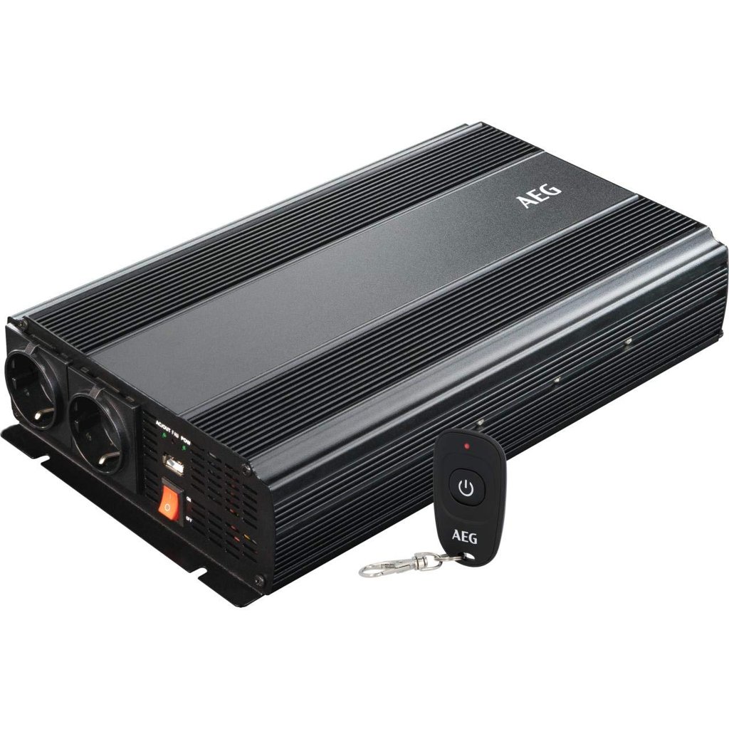 Convierte 12 V en 230 V al instante con el inversor AEG de 1500 W