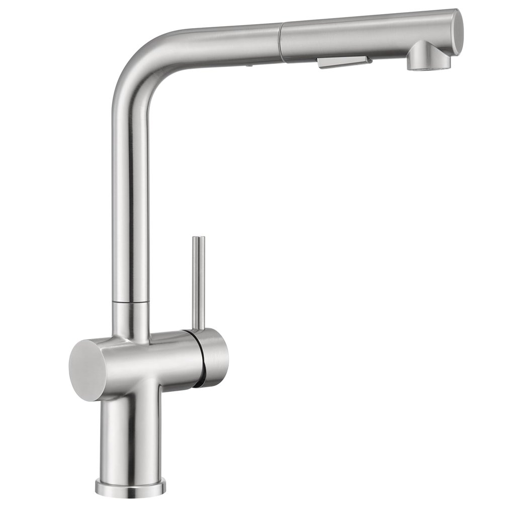 Grifo extensible de acero inoxidable con alta presión para tu cocina