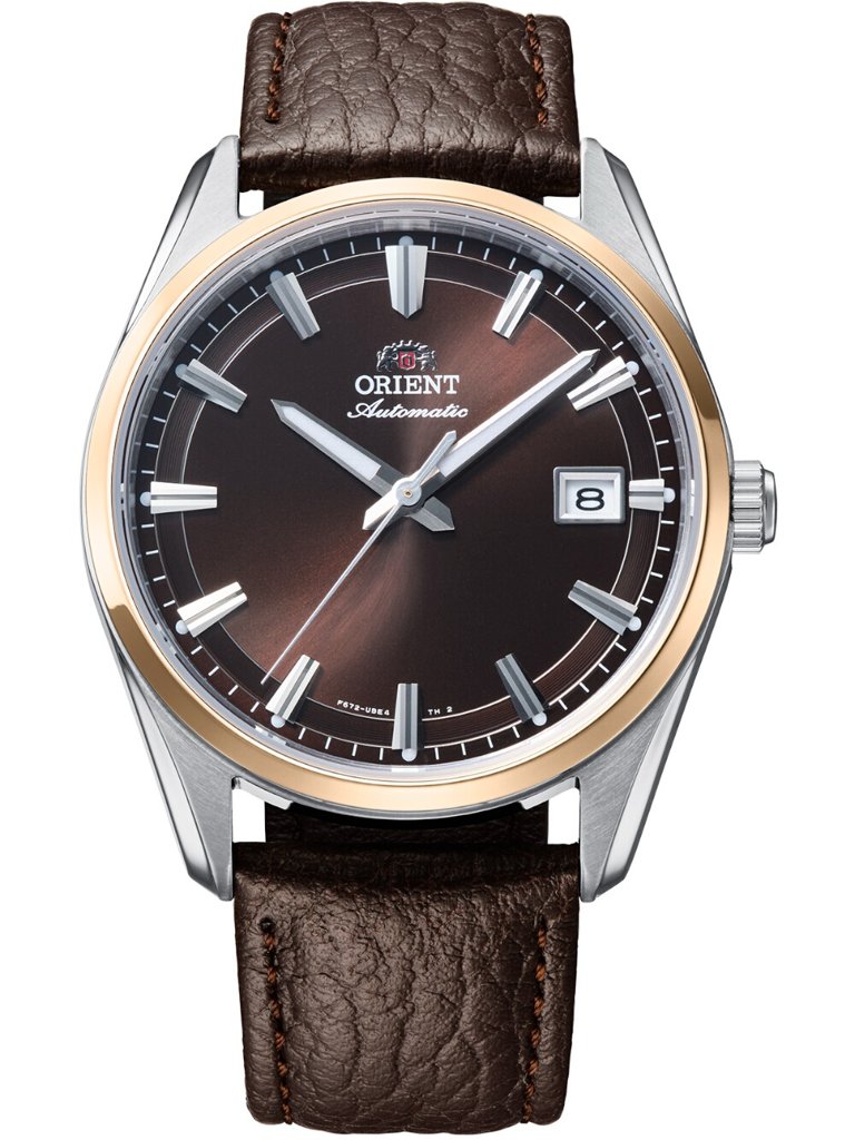 Orient Stretto automático 39 mm con esfera marrón y cristal de zafiro