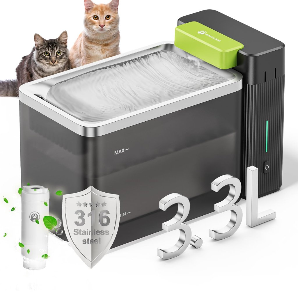 Fuente silenciosa para gatos
