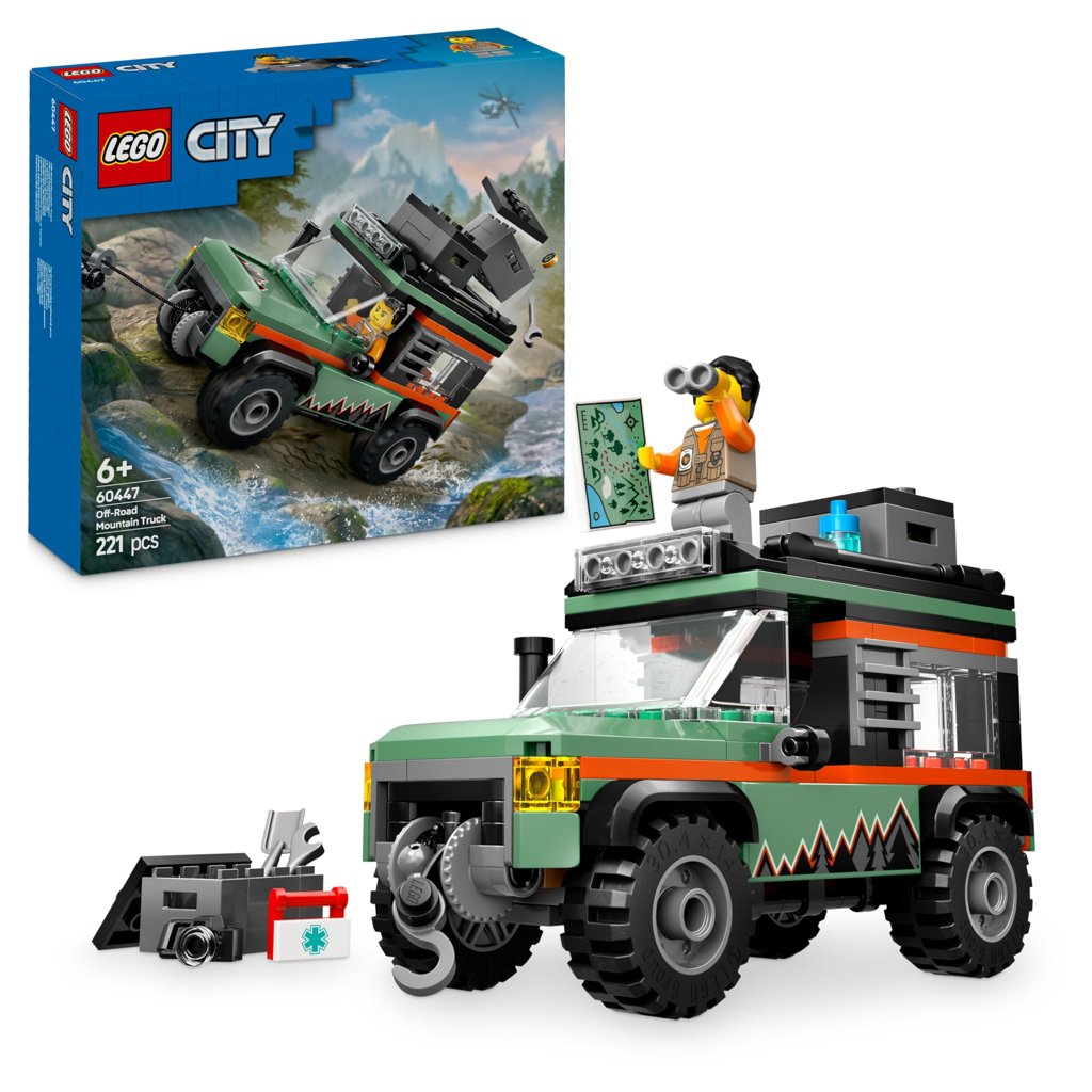 Explora la montaña con el todoterreno LEGO City 4x4