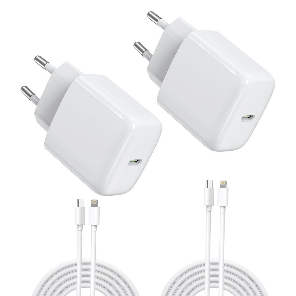 Pack de 2 cargadores USB-C de 25W con cable, ¡carga rápida por menos de 10€!