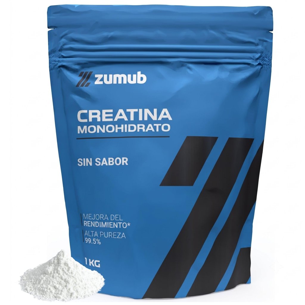 Creatina micronizada Zumub 1 kg con dosificador: más fuerza y volumen