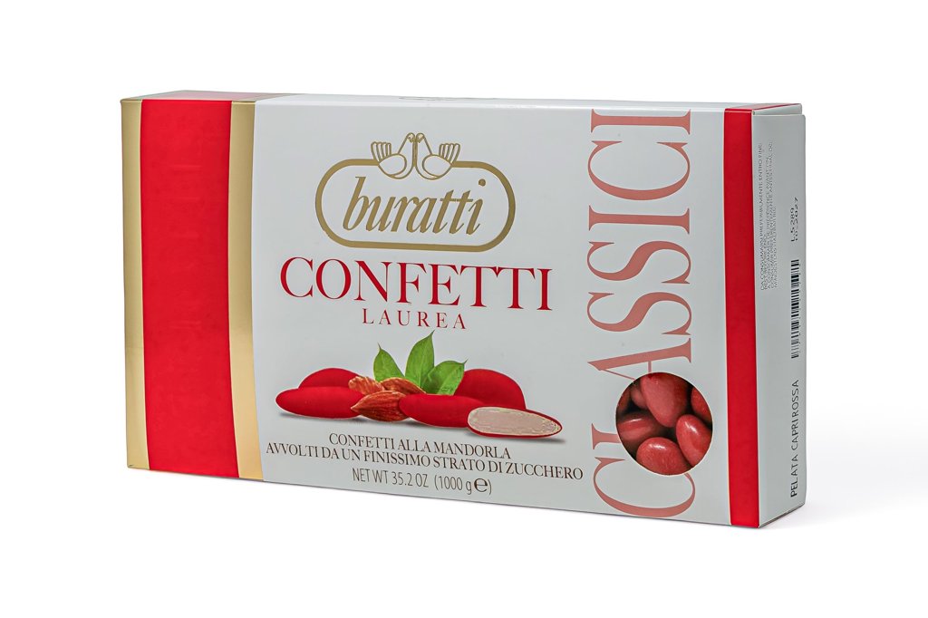 Almendras Confetti Rojo Buratti 1 kg – Sabor y color