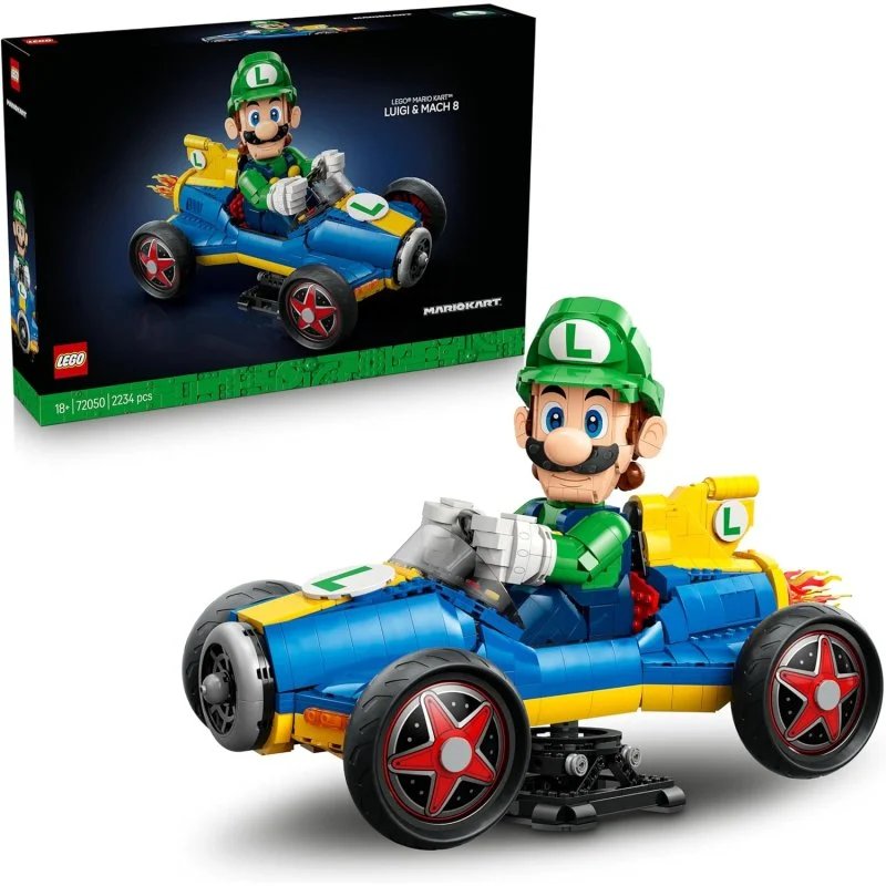 Lleva la pista de carreras a casa con LEGO Mario Kart Luigi & Mach 8