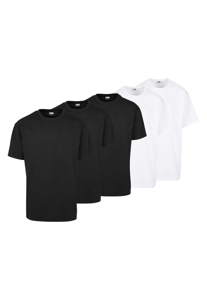 PACK de 5 camisetasUrban Classics (3 Negras y 2 Blancas) - Tallas S y XS