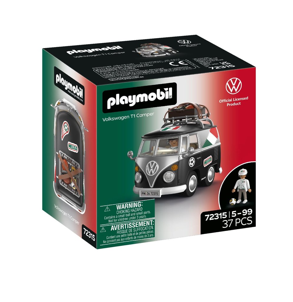 Playmobil Volkswagen T1 Camper Mex – Mini camper retro con equipamiento